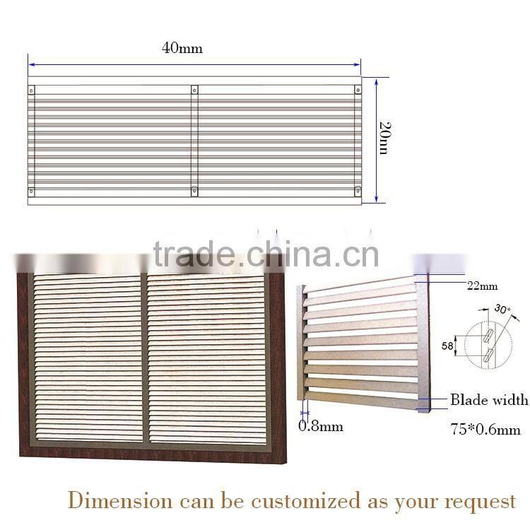 Whosale Galvanizing Iron Security window Shutter, Window Blinds,Louver Window