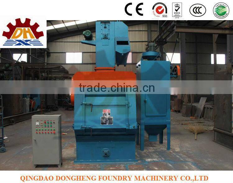 Q3210 rubber track shot blasting machine with automatic loading