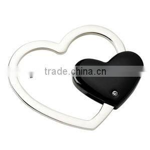 Heart shaped key chain cute design metal key chain