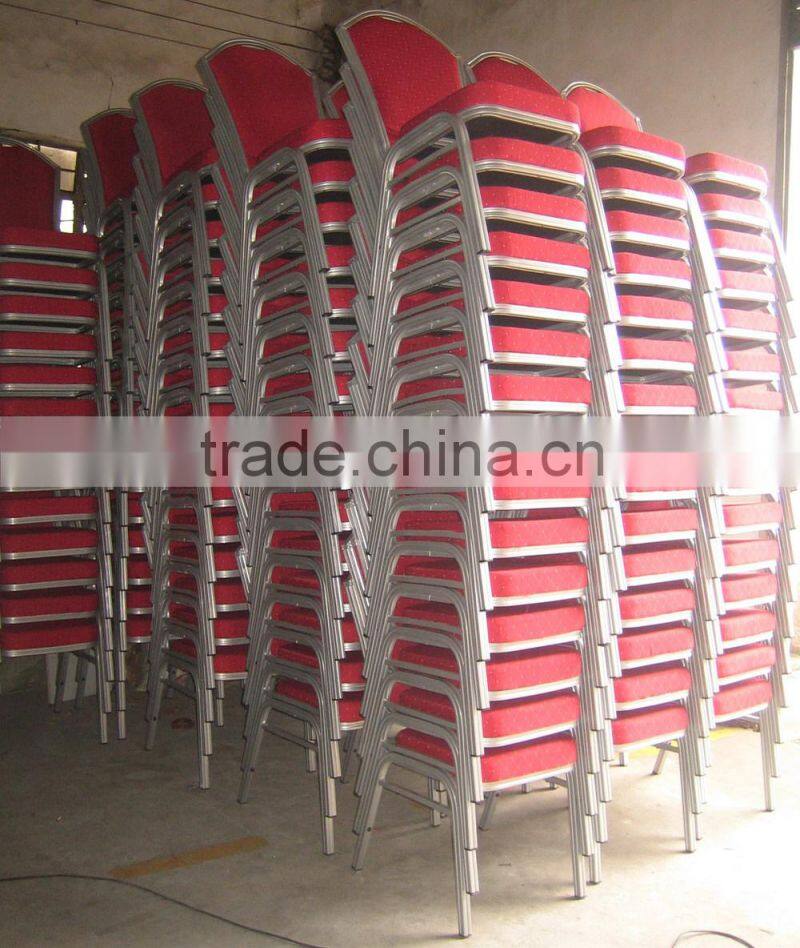 High quality wooden frame gold leather hotel banquet dining chair HX-HT002