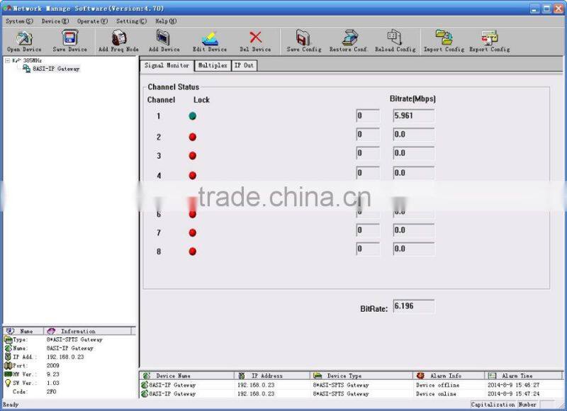 SC-2236 8*ASI-64*SPTS IP Gateway Multicast DVB