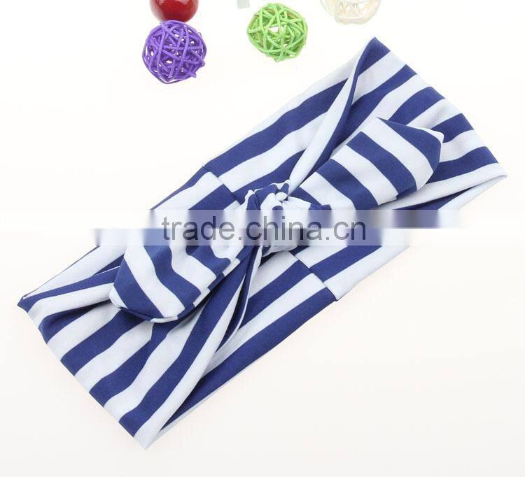 Wholesale colorful gingham toddler girls cute headband hair warp