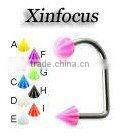 316L Stainless Steel Die hugger Labret Ring Lip Piercing