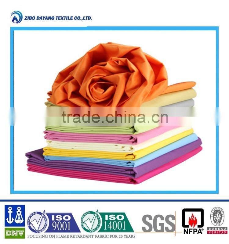 Inherently flame reistant fabric for bed cover set
