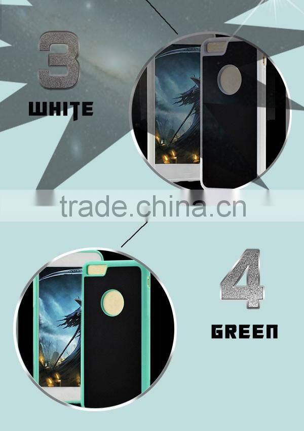 Anti-gravity Magical Sticky PC Case with TPU Border for iPhone 6 Plus/6S Plus (5.5")