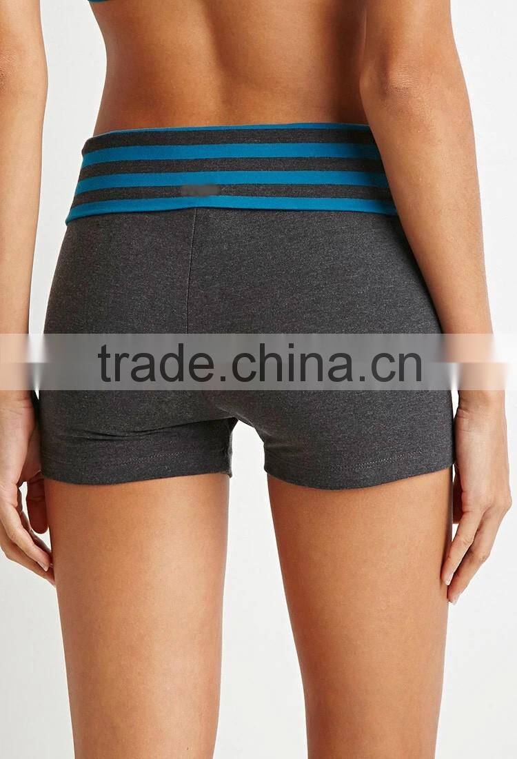 bamboo/spandex or nylon/spandex gym and yoga shorts