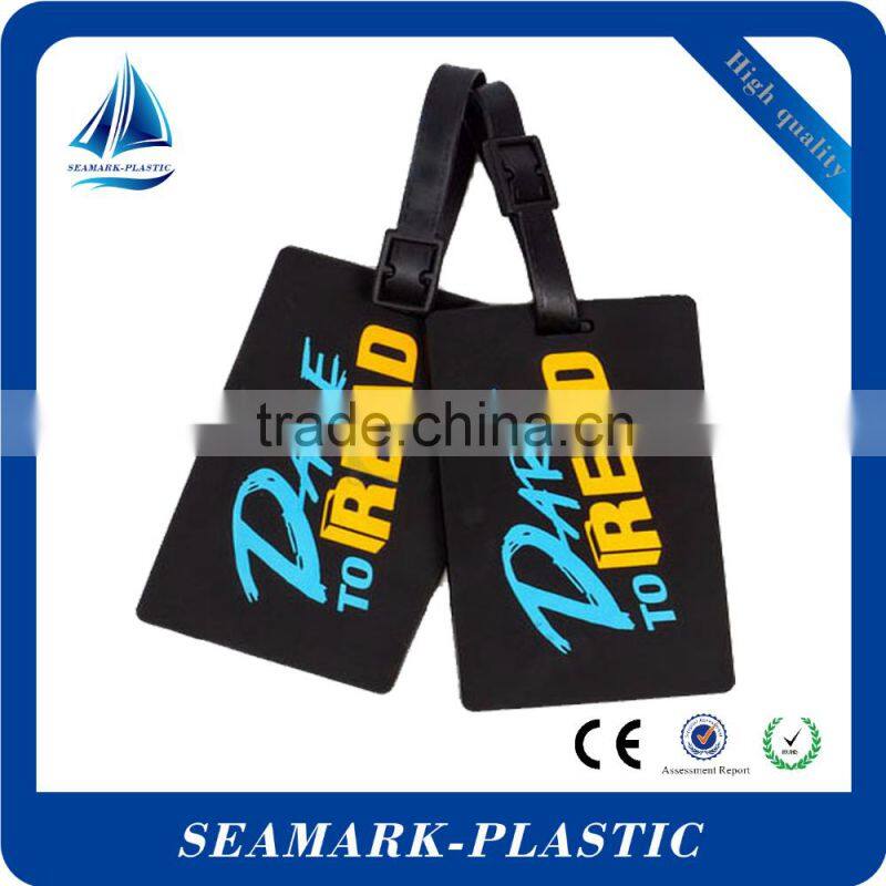 2016 promotional gifts custom made rubber luggage tag maker in China