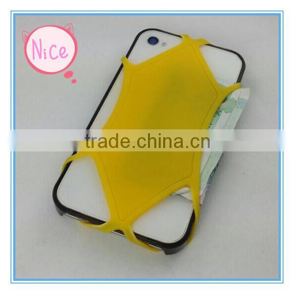 yellow jacket shape silicone Cell phone Non-slip mats