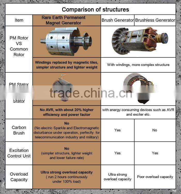 brushless rare earth neodymium permanent magnet generator Chinese