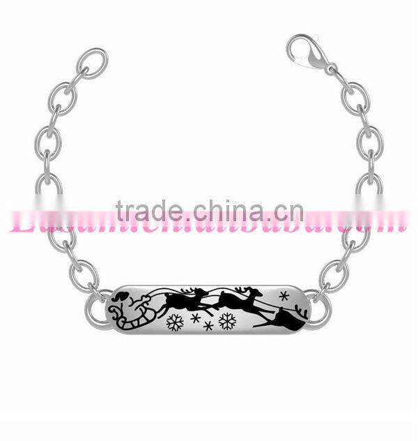 Fashion christmas jewelry cuff bangle bracelet wholesale