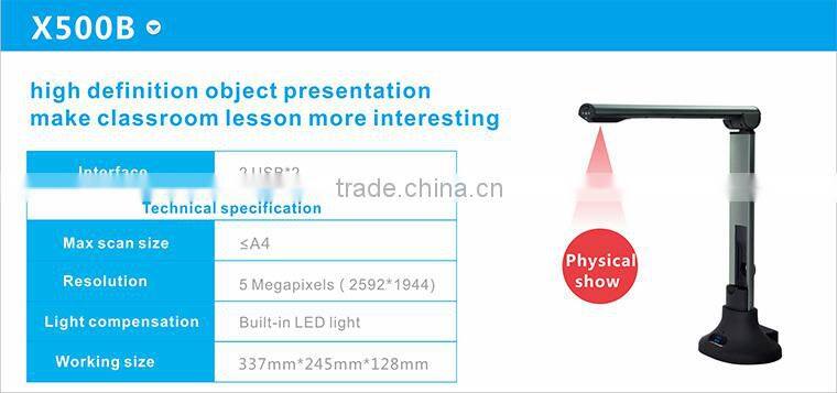 5MP Auto focus visualiser make classroom activity more interactively
