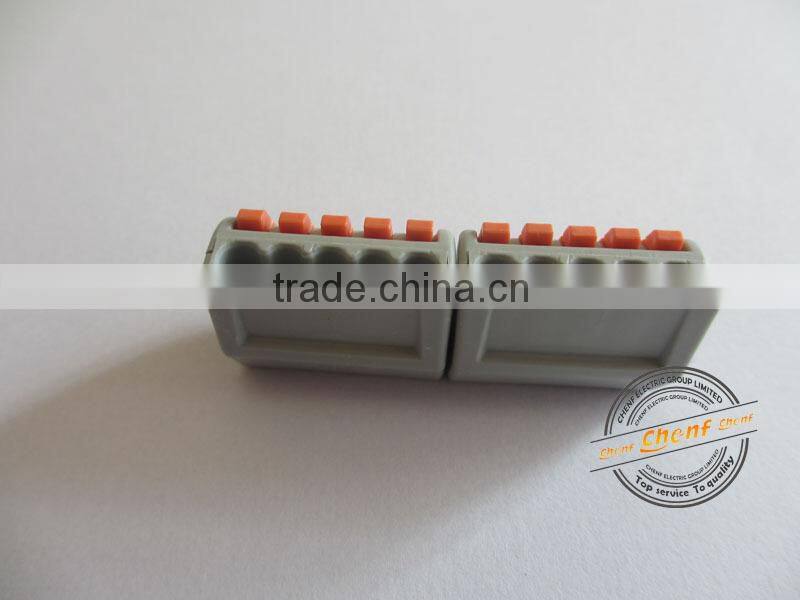 China Cheaper Price Push Clamp 5 Pole Wire Connector