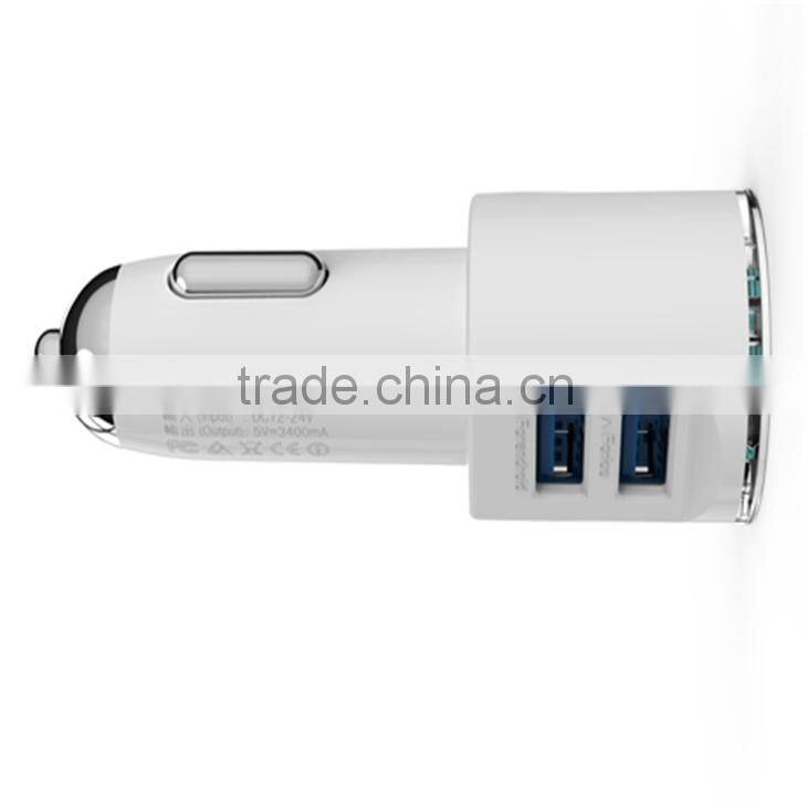 Wholesale 2016 New Highspeed 2 Port 5v 3.4A Phone Car Charger