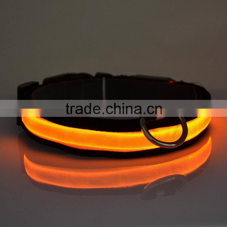 Glowing in The Dark Black Bands LED Collar For Dogs Lighted Dog Collars Colorful Pet Shop Products