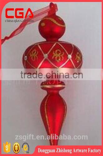 Hanging christmas bauble glass icicle for christmas tree decorarion supplies X'mas accessories