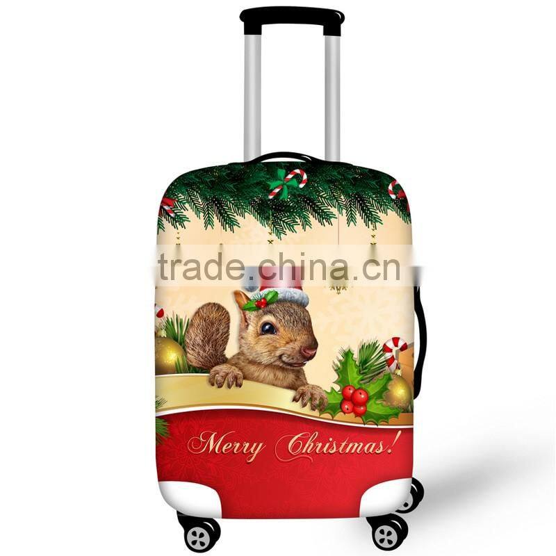 2016 promotional customized printed wholesale spandex luggage cover