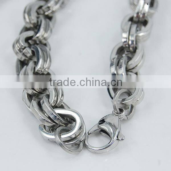 Stainless steel cuban link bracelets bangles gold plated customize bracelets