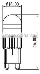 Patented G9 bulb Mini size Low power High lumen led g9