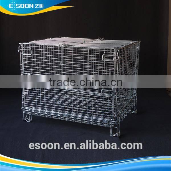 Wire Mesh Pallet with Built-In Hollow Sheet Warehouse cage
