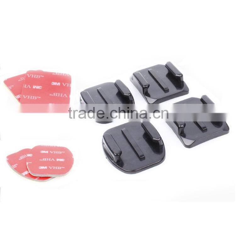 2x Flat & 2x Curved Mounts with 3M adhesive pads, for GoPro Hero 3+/3/2/1