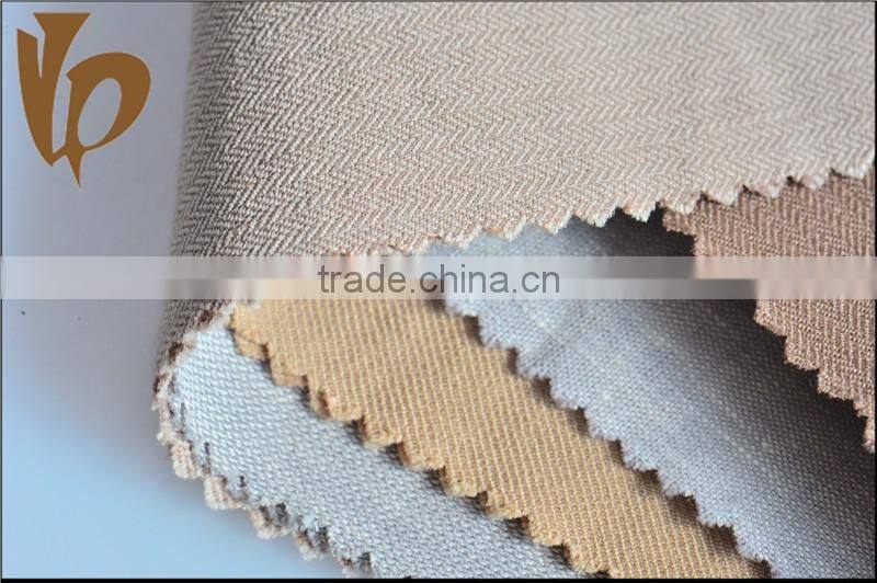 Special fabric yarn dyeing cotton linen polyester spandex fabric with different patters and style