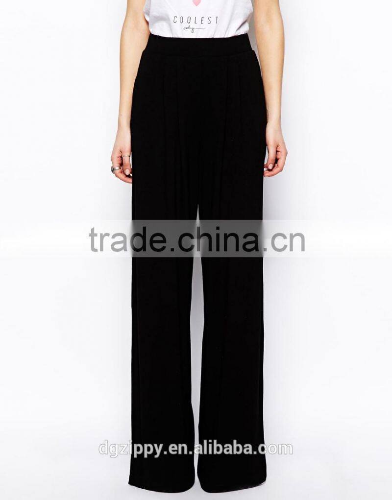 Plain high waist wide leg pants women jogger pants