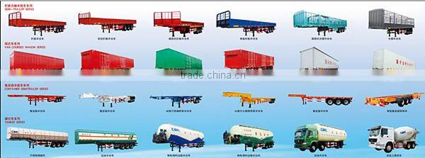 CIMC China Manufacturer Tri Axle Stake Semi Trailer Tractor By Beiben Head