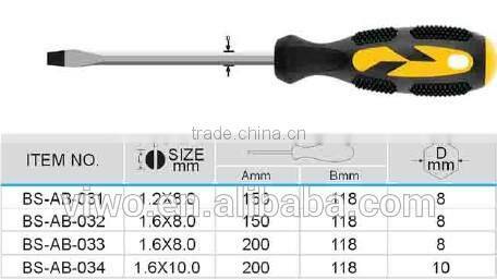 professional slotted hex shank screwdriver