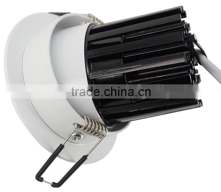 high quality commercial lighting aluminum 5w 12w 20w 25w cob led ceiling recessed down light