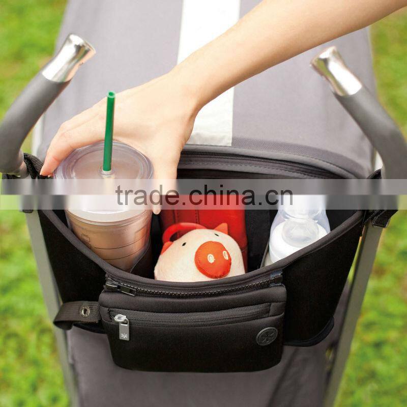 Neoprene Stroller Organizer with Cup Holder