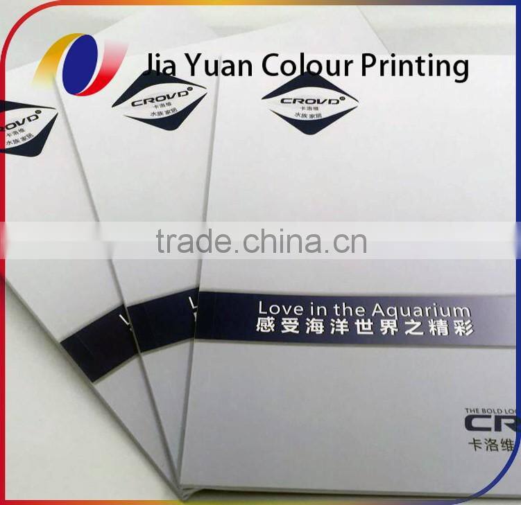 Perfect binding book cardboard cover gloss art paper full color printing