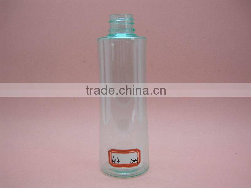 Personal care amber color 3.5 oz 100ml PET plastic bottle with spray pump