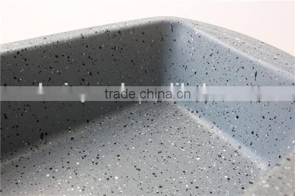 non-stick carbon steel metal baking tray mould marble enamel coating loaf pan