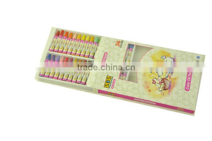36 color wholesale oil pastel cheap stationery sets for kids