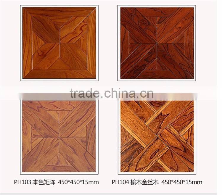 Elm solid wood flooring laminate Art parquet wood PH104