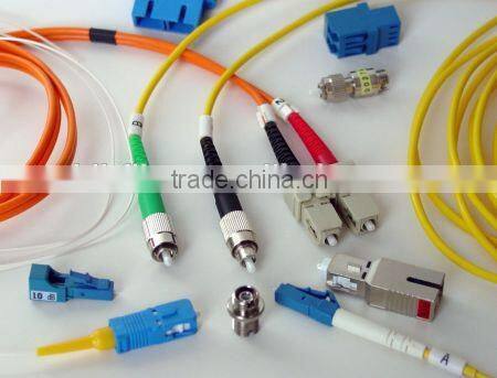 Standard E2000 SC LC ST FC connector fiber patch cords with pvc jacket