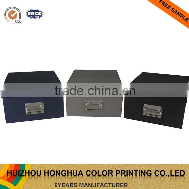 Custom Handmade Paper Box Embossed Paper Packaging Box Large Cardboard Clothes Storage Box