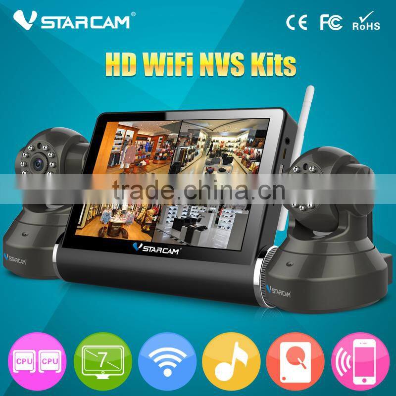 Plug Play p2p Camera IP hisilicon ip Camera Wireless Ip Camera WIFI Wireless IP Camera With 7 inch screen