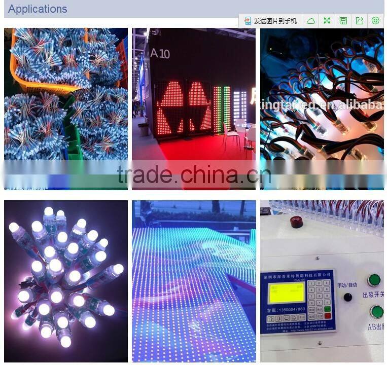 12mm diffused RGB WS2811 LED pixel string light