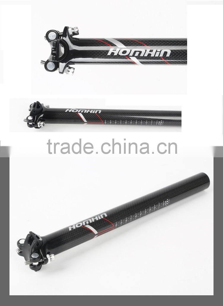 PK004 MTB Bike parts Carbon SeatPost Racing Bicycle Seat post 27.2-31.6MM 300-450MM HOMHIN