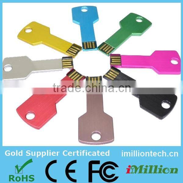 Waterproof 4GB 8GB 16GB 32GB 64GB Memory Stick USB Pen Drive USB 2.0 Flash Memoria gift key USB Stick