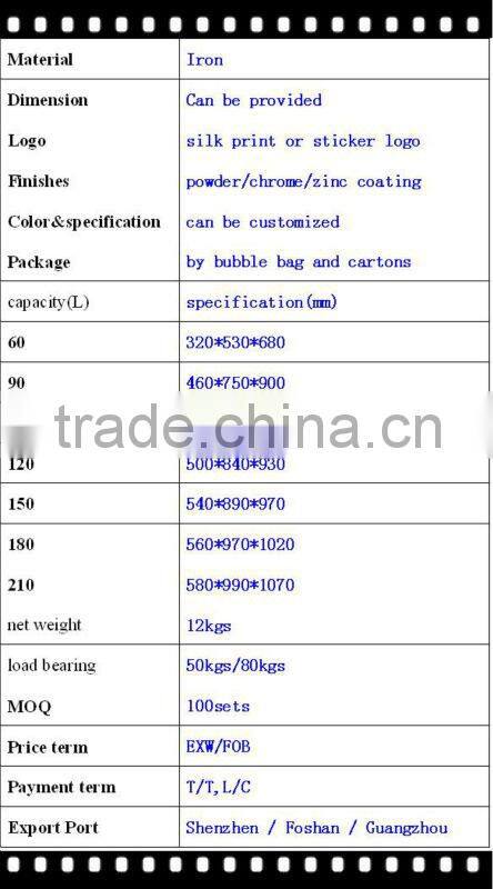 powder coat supermarket shopping trolley cart with 2 baskets HSX-S487