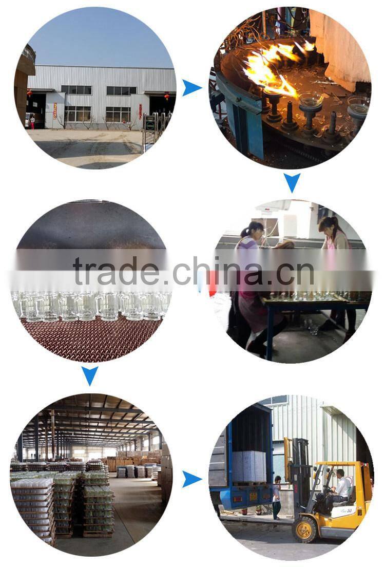 LongRun lotus embossed crystal glass candy dish