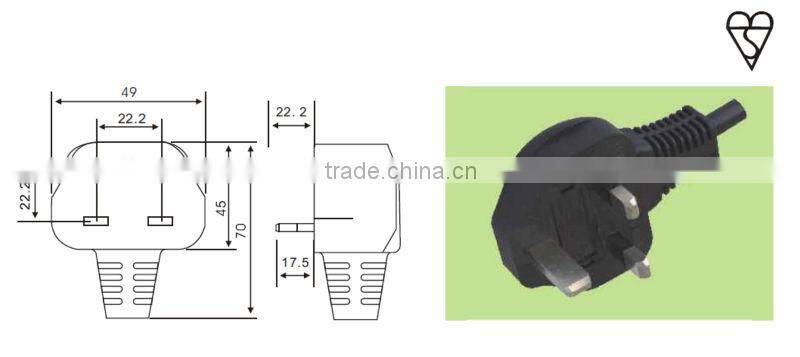 UK BS Standard 3 pin plug