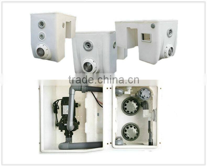 Wall-hung pipeless swimming pool filter sand filter for swimming system and swimming pool filter portable