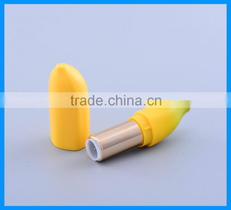 Novel banana shape Cosmetics Package Empty Lipstick container