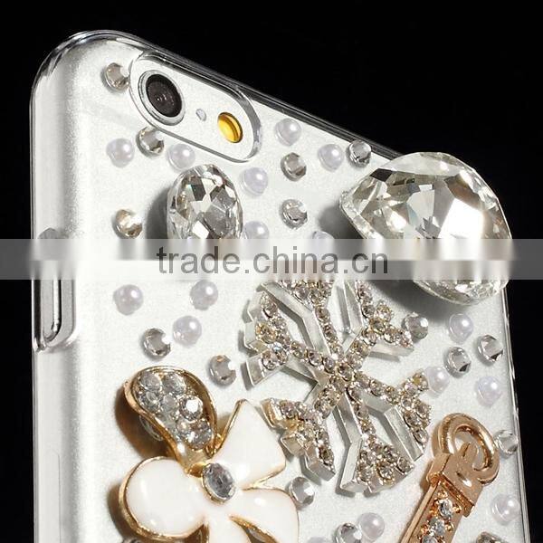 Bling 3D Diamond Rhinestone Crystal Case For Apple iPhone 6 4.7inch Mobile Phone