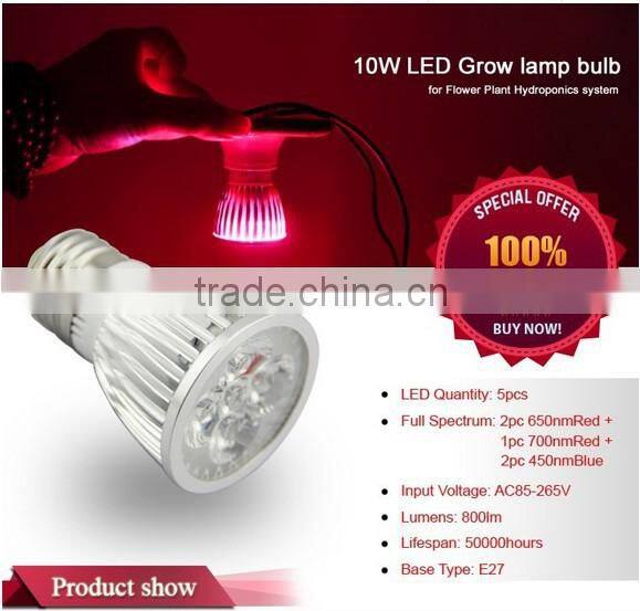Full spectrum led Grow light Smallest 5W 10W 15W E27 led Grow lamp for Flowering,hydroponics system