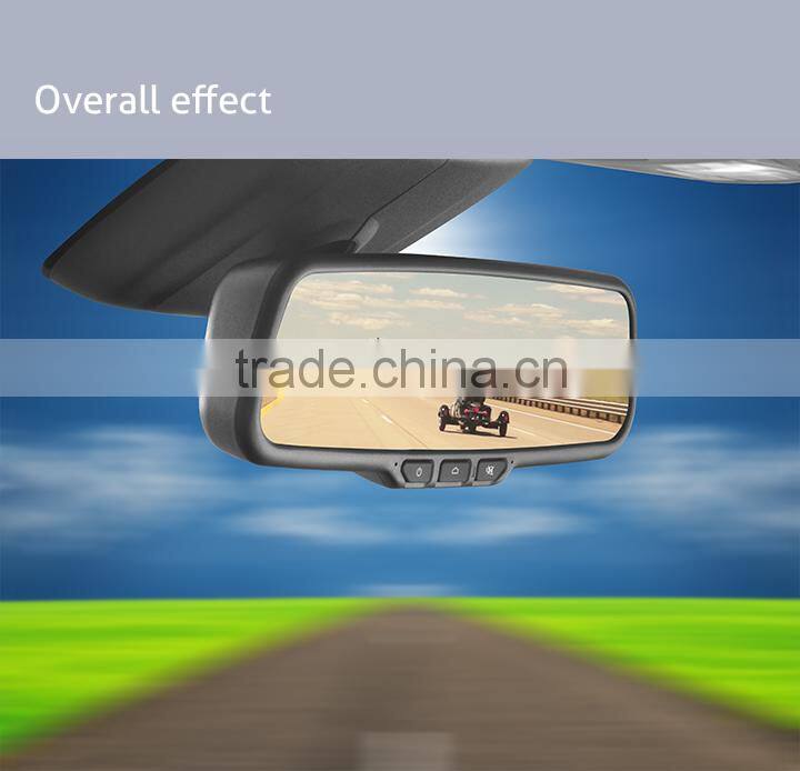 Car digital rearview mirror 5 inch touch screen android gps mirror with 1080p dvr function