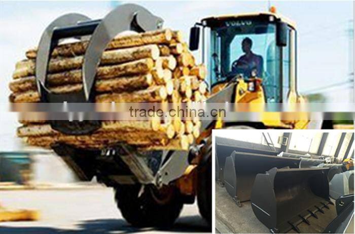 VOLVO Wheel Loader 2.5M3 Bucket For L90F Wheel Loader, Log Grapple/Grass Grapple/Snow Plow/Pallet Fork/Dozer Blade For L90F